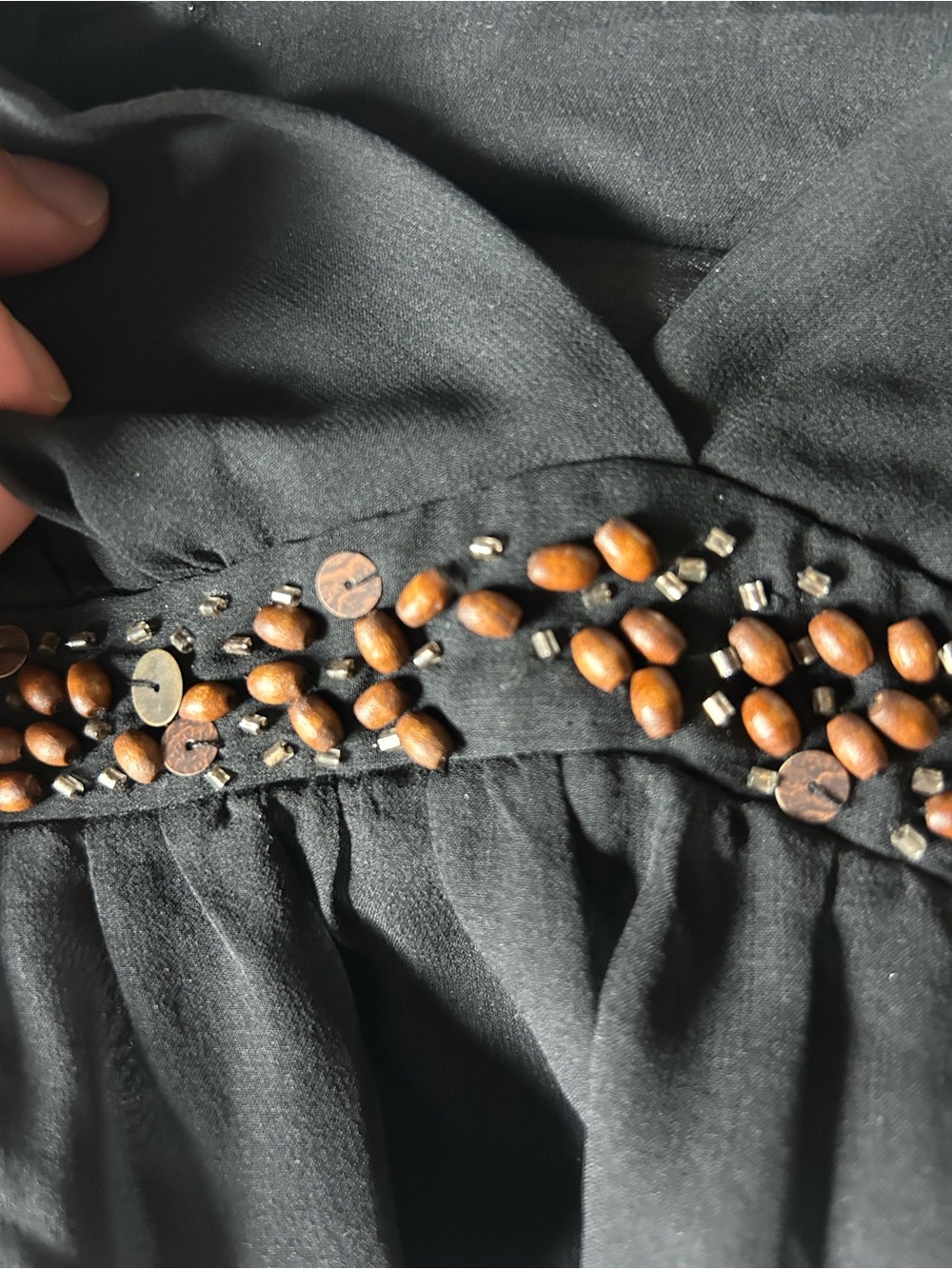 BCBG Silk Beaded top xs - Picture 5 of 6